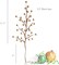 4PC Artificial Berry Twigs with Gold Berries - 17 Inches Tall - Realistic and Lifelike Christmas Berry Spray Stems - Ideal for DIY Floral Arrangements and Holiday Decorations